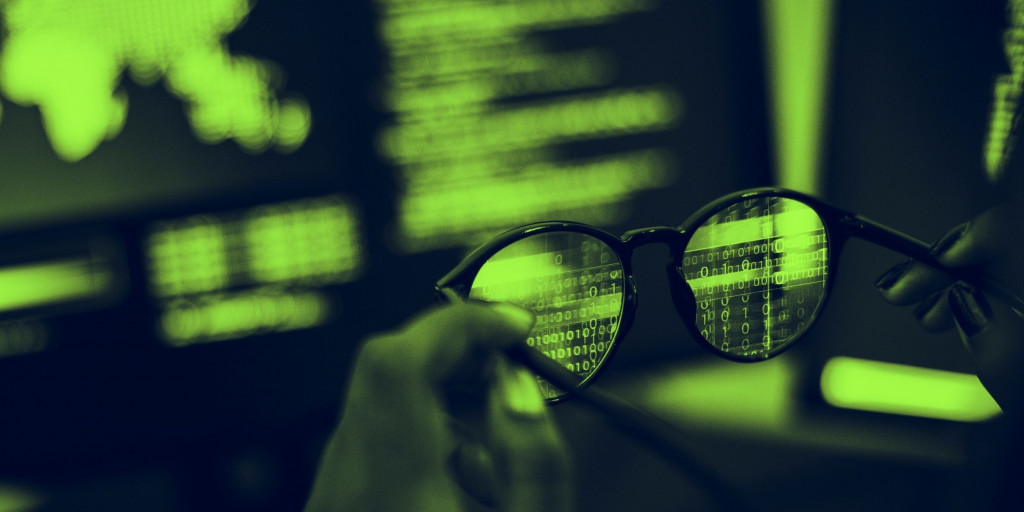 Code op een computerscherm