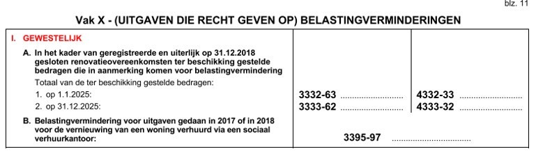 Printscreen belastingsvermindering