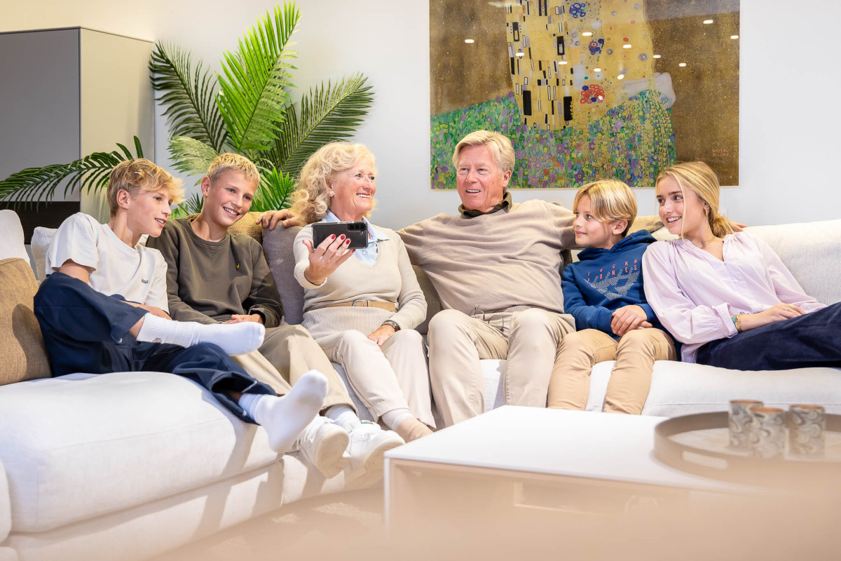 Foto grootouders kleinkinderen